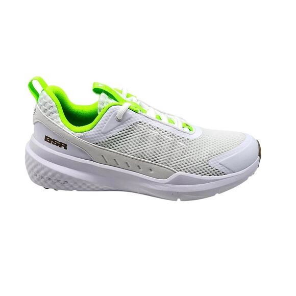 Under Armour Project Rock BSR 5 Shoes Womens Size 7 White Neon Green Training - Picture 1 of 5